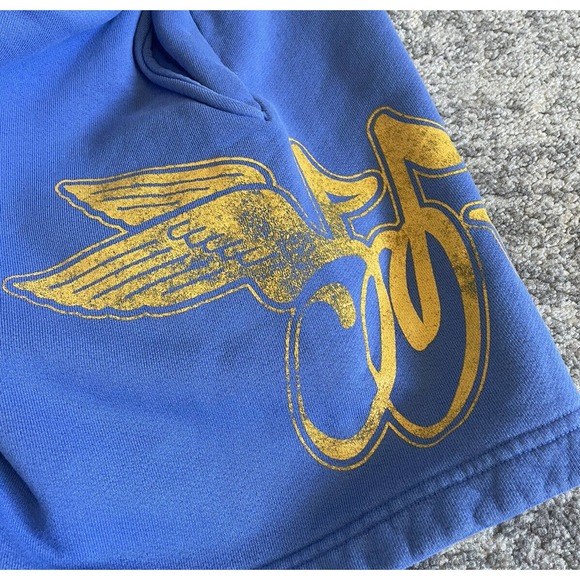 Cherry LA Los Angeles Mens S Shorts Blue Drawstring Pockets Logo New M9 - Picture 7 of 11